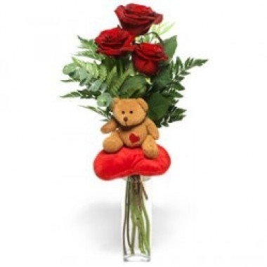 Rosas y besos