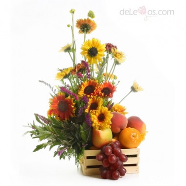 Flores y frutas