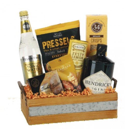 Cesta de regalo con Gin